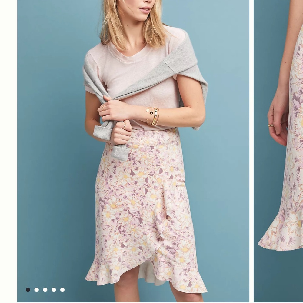 Anthropologie skye ruffle skirt size 2
